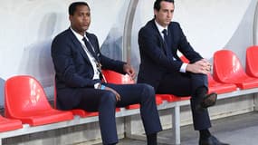 Patrick Kluivert et Unai Emery (PSG)