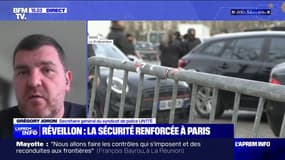Nouvel An: "Deux policiers sur trois seront engagés aujourd'hui", assure Grégory Joron, secrétaire général du syndicat de police UN1TÉ