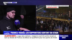 "Ça s'est bien passé dans l'ensemble":  Des supporters de l'équipe de France satisfaits du dispositif de sécurité à l'issue du match face à Israël