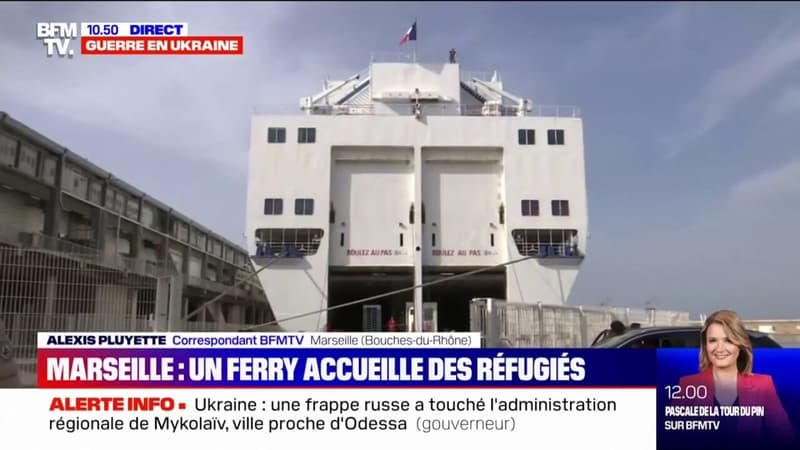 Un ferry s'apprête à accueillir plus de 1600 réfugiés ukrainiens dans le port de Marseille