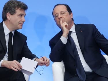 François Hollande et Arnaud Montebourg début mai à l'Elysée