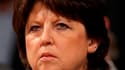 Martine Aubry promet un milliard d'euros et 10.000 emplois publics au monde de la culture en cas de victoire à l'élection présidentielle de 2012, dans une tribune publiée mercredi dans Le Monde. /Photo d'archives/REUTERS/Benoît Tessier