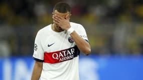 Kylian Mbappé avec le PSG face à Dortmund le 1er mai 2024