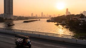 Un pont enjambant le fleuve Chao Phraya. Bangkok, en Thaïlande, le 21 janvier 2025. (Photo d'illustration)