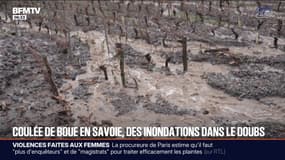 Coulée de boue, inondations, chutes de neige... L'est de la France frappé par des intempéries