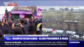 Manifestation Kurde: 10.000 personnes rassemblées à Paris