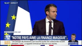 Macron devant les maires : "J'ai décidé de la stabilité des concours financiers aux collectivités territoriales. C'est historique" 