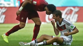 Pepe et Müller lors de la Coupe du monde 2014
