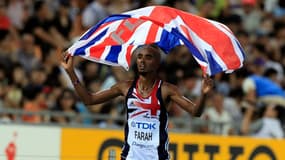 Mo Farah lors des championnats du monde de Daegu en 2011