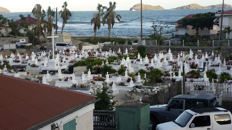 Le cimetière de Lorient, à Saint-Barthélémy.