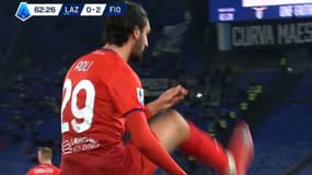 Yacine Adli lors de la Lazio-Fiorentina, le 26 janvier 2025 en Serie A