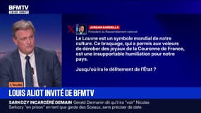 Vol au Louvre: pour Louis Aliot, vice-président du RN, "c'est la faute d'un peu tout le monde"