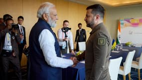 Volodymyr Zelensky et Narendra Modi au G7 au Japon, le 20 mai 2023