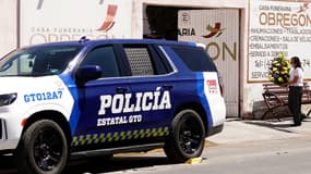 Un véhicule de patrouille de la police de l'État de Guanajuato au Mexique, le 3 mars 2025. 