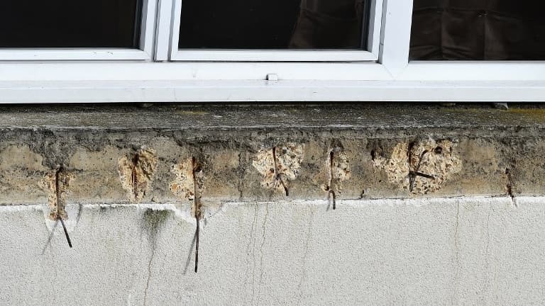 Façade d'un immeuble dont le balcon s'est effondré à Angers en octobre 2016 (image d'illustration)