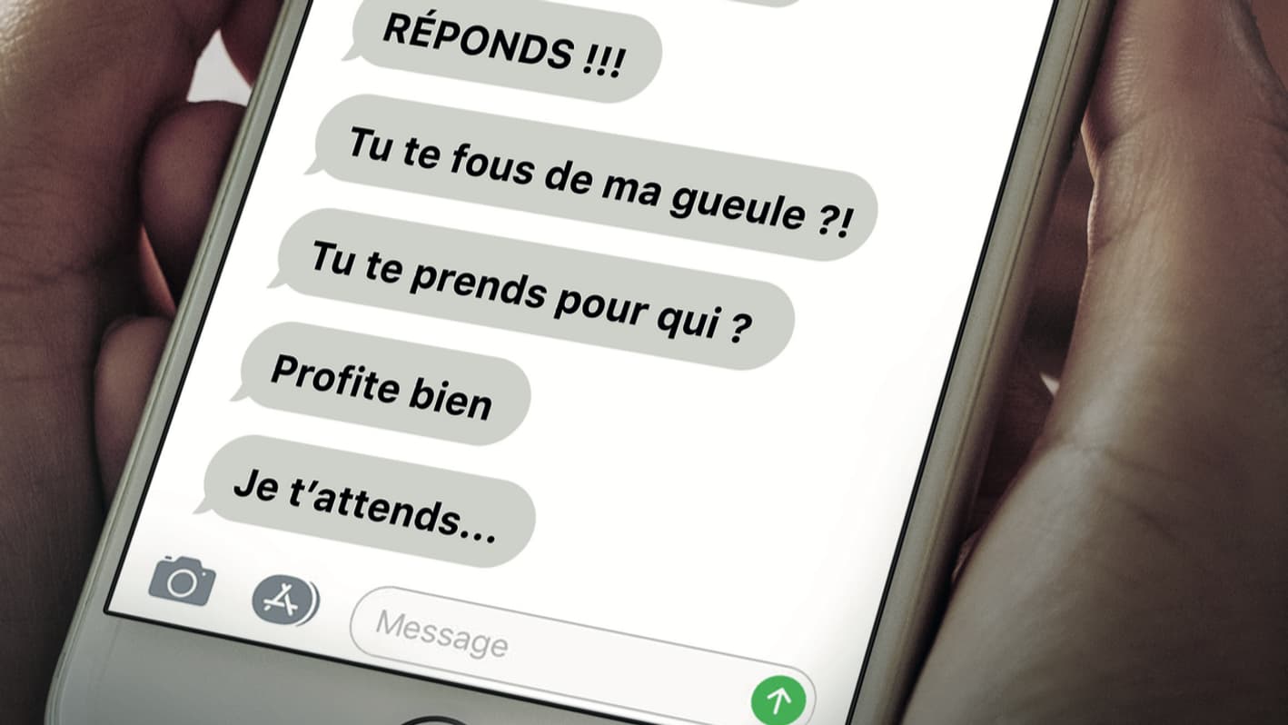 Une affiche de la campagne contre les violences conjugales Une affiche de la campagne contre les violences conjugales