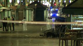 A Barcelone après l'attaque à la voiture bélier qui a fait 13 morts.