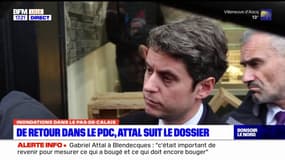 Inondations: l'échange musclé de Gabriel Attal avec un habitant de Blendecques