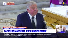 Gérard Larcher, président du Sénat, rend un dernier hommage à Jean-Claude Gaudin 