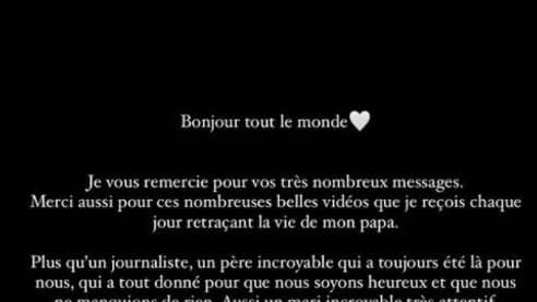 Le message Instagram de Lou Pernaut