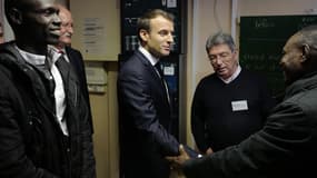 Emmanuel Macron en visite à Calais mardi 16 janvier.