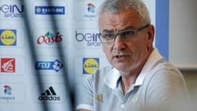 Philippe Bana, alors directeur technique national du handball français, lors d'une conférence de presse, le 19 juillet 2016 à Roissy