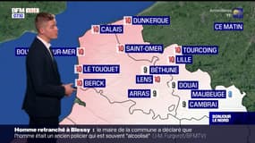 Météo Nord-Pas-de-Calais: une journée pluvieuse dans les terres, des éclaircies attendues le long du littoral, jusqu'à 12°C à Lille