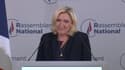 La leader du Rassemblement national, Marine Le Pen, s'exprime après le second tour des élections législatives, le 19 juin 2022.