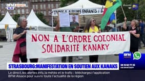 Strasbourg: une soixantaine de personnes rassemblées en soutien aux Kanaks