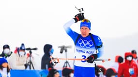 Quentin Fillon Maillet lors des JO 2022 à Pékin
