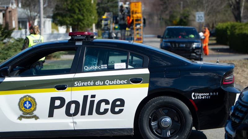 Une voiture de police au Québec, dans l'est du Canada, en avril 2019 (PHOTO D'ILLUSTRATION)