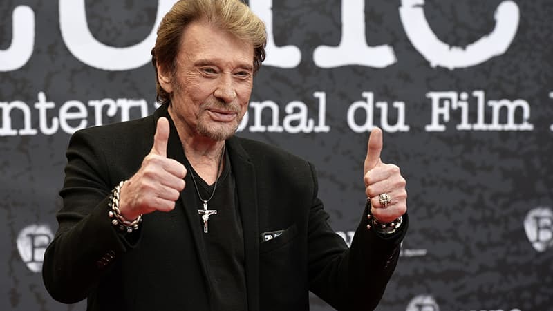 Johnny Hallyday, en avril 2014.