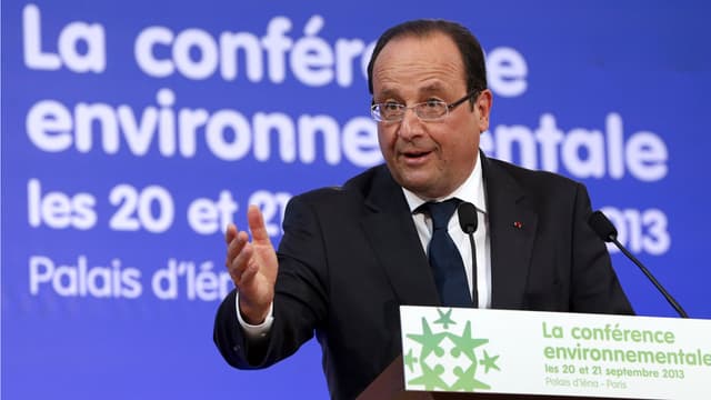 François Hollande accueille au palais de l'Elysée, jeudi et vendredi, la troisième édition de la conférence environnementale.