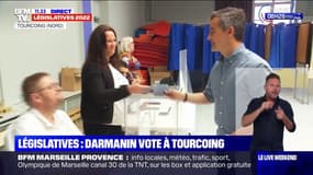 Législatives 2022: Gérald Darmanin a voté à Tourcoing