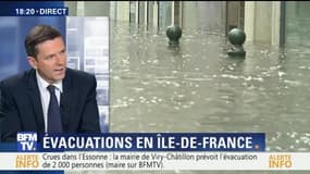Crues en Île-de-France: "Près de 10 000 personnes ont été évacuées", Marc Meunier