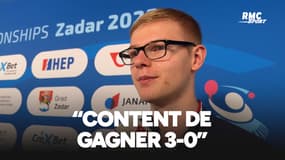 Félix Lebrun "content de gagner 3-0" face aux Hongrois