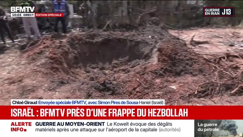 Guerre au Moyen-Orient: les dégâts à la suite d'une frappe du Hezbollah à Haniel, en Israël