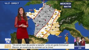 La météo pour ce mercredi 13 décembre 2017