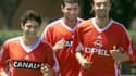 Bixente Lizarazu, Zinedine Zidane et Christophe Dugarry en 1998