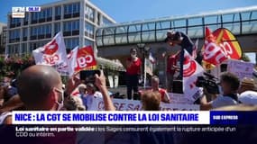 Nice: la CGT se mobilise contre la loi sanitaire