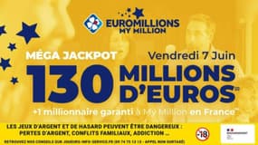 Euromillions : Super Jackpot de 130 millions d'euros à gagner vendredi 7 juin 2024