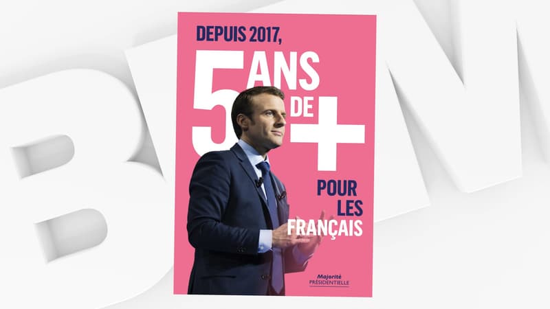 La campagne "5 ans de plus" lancée par La République en marche en septembre 2021.