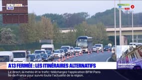 A13 fermée: les itinéraires alternatifs