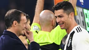Massimiliano Allegri et Cristiano Ronaldo, le 3 mars 2019