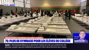 Lyon: 140 jeunes migrants hébergés dans le gymnase du collège Gabriel Rosset, les cours de sport des collégiens perturbés