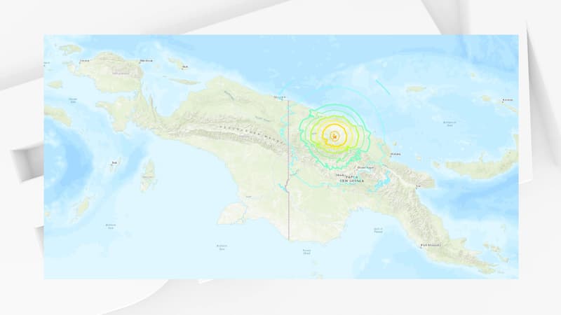 Un séisme de magnitude 7 frappe l'ouest de la Papouasie-Nouvelle-Guinée