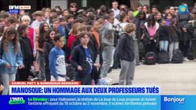 Manosque: retour sur la cérémonie d'hommage à Dominique Bernard et Samuel Paty