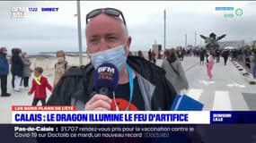 Calais: le dragon allumera le feu d'artifice avec un grand spectacle pyrotechnique