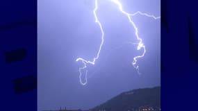 Les orages dans les Alpes-Maritimes le 7 août 2022.