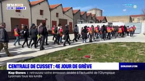 Réforme des retraites: quatrième jour de grève à la centrale de Cusset